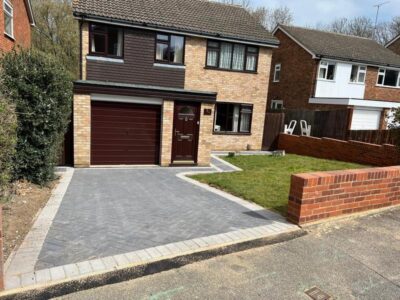 Block paved grey driveway kent 03 Tunbridge Wells