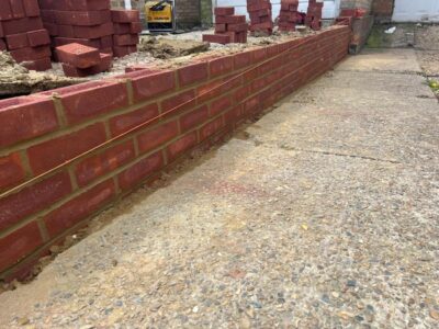 Chatham kent resin bound drivewy with wall 06 Tunbridge Wells