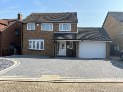 Executive house block paved driveay blue slate 08 Tunbridge Wells