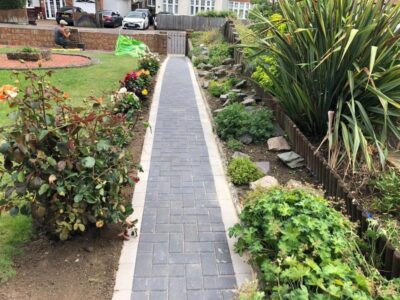 Front block paved pathway kent 02 Tunbridge Wells