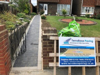 Front block paved pathway kent 03 Tunbridge Wells