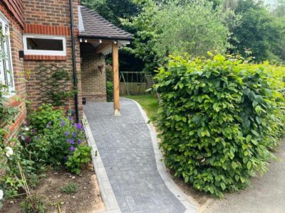 Front garden block paved pathway 04 Tunbridge Wells