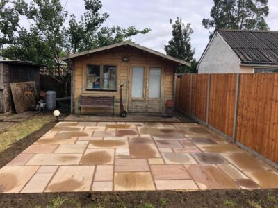 Garden cleanup patio fencing new grass turf 03 Tunbridge Wells