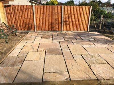 Garden cleanup patio fencing new grass turf 05 Tunbridge Wells