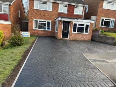 Imprinted concrete driveway chatham 05 Tunbridge Wells