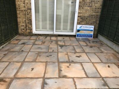 Indian sandstone patio step wall 13 Tunbridge Wells